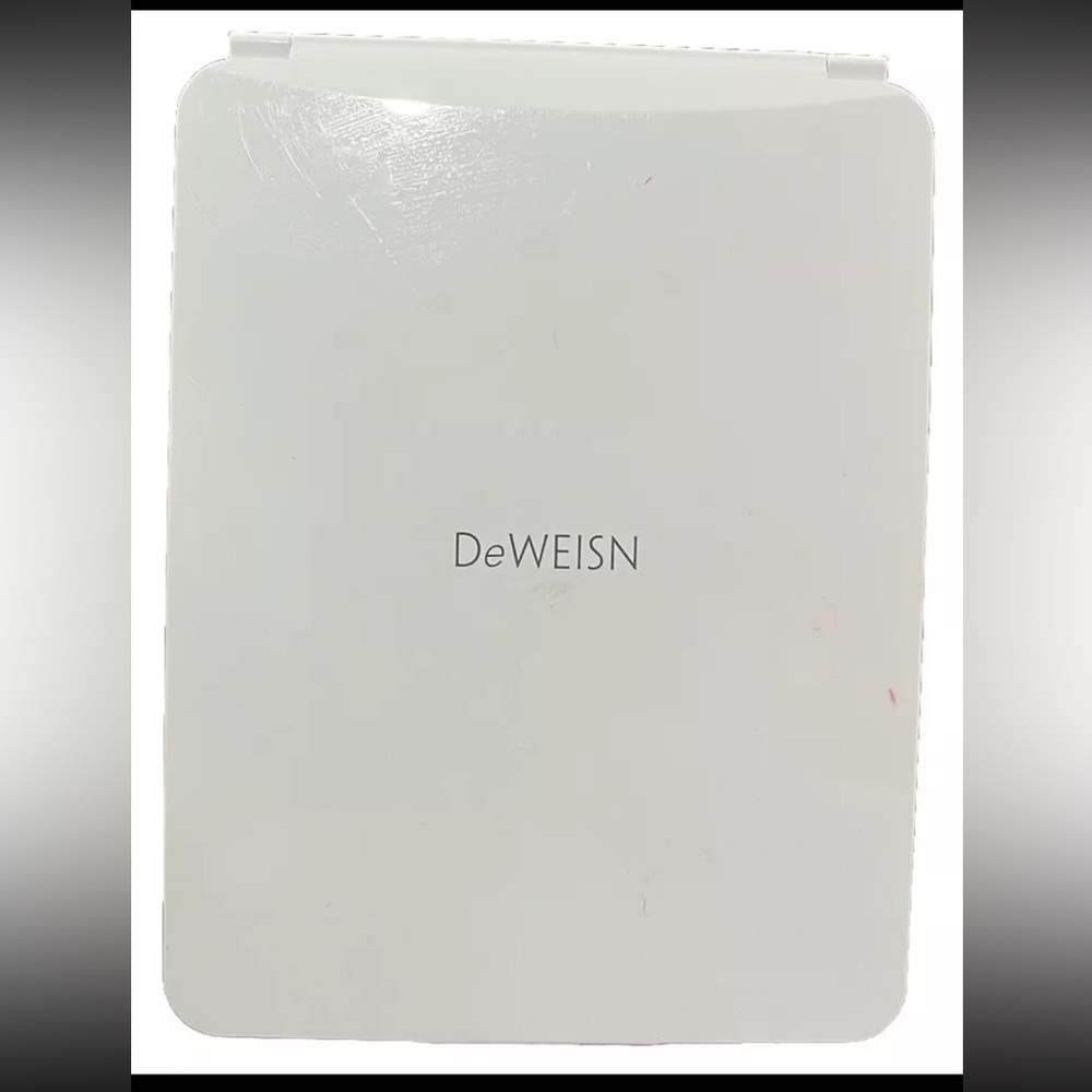 Deweisn Folding Travel Mirror Lighted Makeup Mirror with LED Lighting